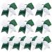 DEEKA 10 PCS Rhinestones Two Toned Large Cheer Hair Bows 7" Glitter Cheer Ponytail Holder Handmade for Teen Girls Softball Cheerleader Sports -Green/White 7 Inch Green/White(Pack of 10)