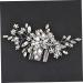 Bridal Hair Comb Wedding Hair Accessories Bridal Hair Accessories Floral Leaf Wedding Hair Clip Multipurpose Diamond Hair Accessories Lightweight for Women Girls - Buy Online on GoSupps.com