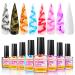 BURANO Marble Nail Gel Polish Blooming Gel Nail Polish Mable Nails Effect Marble Tints for Nails Nail Art Nail Polish 8 Colors Set (Marble02)