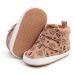 RVROVIC Baby Boys Girls Anti-Slip Sneakers Soft Ankle Boots Toddler First Walkers Newborn Crib Shoes 0-6 Months A1 Leafbrown
