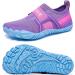 HIITAVE Kids Water Shoes - Quick Drying Aqua Sneakers for Sports - Purple/Light Blue - Big Kid Sizes - Buy Online on GoSupps.com