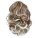Parxitn 20cm Short Curled Ponytail Extension - Camel Brown & Bleach Blonde Claw Clip Synthetic Hair - Buy Online on GoSupps.com