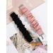 TOYOUTHS 2-Pack Black/Pink Scrunchie Bands for Fitbit Versa 3/Sense | Small Size | Elastic and Breathable Bracelets for Women | Replacement Wristbands for Fitbit Versa 3/Sense Smartwatch - Buy Online on GoSupps.com
