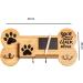 Emotiset Wooden Wall Hangers with 6 Hooks Customizable Dog & Pet Accessory Organizer with Chalkboard & Marker | Ideal for Animal Lovers - Buy Online on GoSupps.com