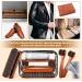 4 Pcs Horsehair Shoe Brush Kit with Polishing Daubers & Applicators - Leather Care Brushes Set for Shine Cleaning - Includes Cloth and Bag (Shoe Brush Set E) - Buy Online on GoSupps.com