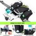 SHINE HAI Retractable Hands Free Dog Leash with Dual Bungees for 2 Dogs Adjustable Waist Belt Reflective Stitching Leash for Running Walking Hiking Jogging Biking Black - Green Green/Black For 2 Dog - Buy Online on GoSupps.com