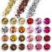 AOOWU Chunky Glitter 24 Colors 3D Nail Glitter Sequins for Nail Art Decoration Festival Nail Glitter Powder Holographic Cosmetic Glitter for Face Body Eye Hair Nail and DIY Art(04&05) 04&05