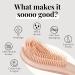 Lily England Detangle Hair Brush - Gentle Detangling for Curly, Straight, Thick, or Natural Hair - Suitable for Kids, Women, and Toddlers - Flexible Bristles - Peach - Buy Online on GoSupps.com
