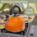 Buy Milestone Camping Whistling Kettle - Stainless Steel Teapot for Indoor & Outdoor Use - Perfect for Camping Hiking & Picnics - Fast International Shipping - Buy Online on GoSupps.com