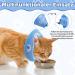 Fanshionstide Adjustable Anti-Trimming Cat Collar - Soft Protective Collar for Cats & Puppies Post-Surgery (M Blue) - Buy Online on GoSupps.com