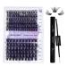 Eyelashes extensions set lashes extension lash set diy lash extension set lash cluster set cluster lash bond and Seal (C3+C9+lash bond and sea) kit- (12-16) mm C3+C9-C curl+bond and Seal