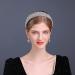 Aoligrace Cubic Zirconia Wedding Bride Headband - Large CZ Tiara for Women, Sweet 16 Hair Accessories (Silver) - Buy Online on GoSupps.com