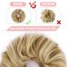 Vlasy Messy Bun Hair Piece Synthetic Hair Scrunchies Updo for Women F16/613# 60g - Curly Wavy Chignons Hair Extensions - Buy Online on GoSupps.com