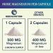 Nobi Nutrition Magnesium Oxide Citrate Complex 500mg | High Absorption, Non-GMO, Gluten-Free | 60 Vegetarian Capsules - Buy Online on GoSupps.com