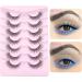 Handmade Lashes Clear Band Wispy False Eyelashes Natural Look 3D Faux Mink Lashes Wispies Natural Fake Lashes Cat Eye Strip Eyelashes Pack - Buy Online on GoSupps.com