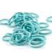 Adapter for pacifier & chain | Silicone O-ring | turquoise | 5 pieces