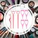 Pink Eyelash Mascara Tool Set - 7 Pieces for Lash Extension, Curling, and Separating - Eyelash Comb, Applicator, Tweezers - Women and Girls - Buy Online on GoSupps.com