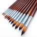 13pc Artist Watercolor Paint Brushes Set - Round Pointed Tip Nylon Hair Wood Handle - Ideal for Watercolor, Acrylics, Ink, Gouache, Oil - Detail Painting Kit - Buy Online on GoSupps.com