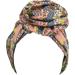 TouchUps Hair Bun Cap Hair Protection Head Wrap Hairbun Cap Wrap African Turban Pattern Headwrap Headscarf Light Green Light Pink One size
