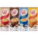 Coffee Mate Liquid .375oz 4 Flavor Variety 200 Count including Original Cafe Mocha French Vanilla & Hazelnut