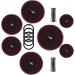 Donut Bun Maker Set MORGLES Hair Bun Maker 7pcs Hair Ring Style(4 Sizes) with 5pcs Hair Elastic Bands 20pcs Hair Pins for Chignon Hair Styles Ballet Dancers Kids Girls(Dark Brown)