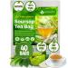 Lavendium Premium 40 Soursop Leaf Tea Bags 100% Natural and Pure from Soursop Graviola Leaves. Made with Eco-Conscious Tea Bags Soursop Leaf Herbal Tea. No Sugar No Caffeine No Gluten Vegan. (40 Bags)