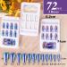 Buy Flofia 72 pcs Almond Glossy Artificial Fingernails - Durable False Nail Tips for Women & Girls - Perfect DIY Nail Solutions - Buy Online on GoSupps.com