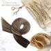 Moresoo Dark Brown Ombre to Caramel Blonde Human Hair Weft Extensions 22 Inch 100g/Pack | Double Weft Sew in Hair Extensions - #4/27/4 - Buy Online on GoSupps.com