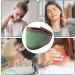 Fanelod Heated Neck Wrap | Adjustable Neck Protection & Heating Pillow for Men & Women | Black-Green Dot Fiber Cloth - Buy Online on GoSupps.com