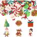 Gyufise 60Pcs Edible Christmas Cake Cupcake Decoration Edible Xmas Santa Claus Snowman Socks Cake Decorations Wafer Paper Holiday Cake Topper for Christmas Party Supplies - Buy Online on GoSupps.com