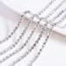 BLINGINBOX Rhinestones Chain 10 Yards SS16/4mm Crystal Glass Sew On Trim - Silver Bottom | 4mm Crystal Cup Chain for Crafts | Sparkling Rhinestone Embellishments - Buy Online on GoSupps.com