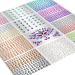 Creatrill Face Jewels Stick On Assorted 12 Sheets Gems Rhinestones for Makeup Stickers Flatback Pearls and Rhinestones for Crafts Mixed Color