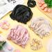 6-Piece Silk Bonnet & Scrunchies Set for Women and Girls - Silk Night Sleep Cap & Ponytail Holder for Hair Care and Makeup - Buy Online on GoSupps.com