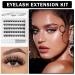 Lash Extension Kit - Natural Fluffy DIY Eyelash Extensions with Glue & Tweezers | Reusable Self-Application Essentials - Buy Online on GoSupps.com