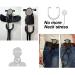 Personalized Leather Stethoscope Holder Clip - Waist Belt Attachment | Custom Laser Engraved | No More Neck Strain or Misplacement - Buy Online on GoSupps.com