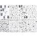 JMEOWIO Abstract Nail Art Stickers - 8 Sheets, Self-Adhesive Decals for Nail and Body Art - Black and White Design Supplies - Buy Online on GoSupps.com