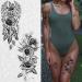 Cerlaza Temporary Tattoos for Women - Large Flower Collection - Waterproof Fake Tattoos - 10 Sheets - Buy Online on GoSupps.com