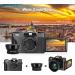 iSHARE 4K Digital Camera for Photography | 48MP FHD Video Camera with WiFi | 3 Flip Screen | 16X Digital Zoom | Vlogging Camera for YouTube | (32G Micro Card) Black - Buy Online on GoSupps.com