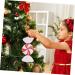HOMSFOU 1pc Christmas Hanging Ball Decorative Christmas Balls Candy Christmas Decorations Candy Cane Christmas Decorations Christmas Tree Ornament Christmas Candy Pendant Household Mint - Buy Online on GoSupps.com