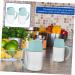Zerodeko 2pcs Condiment Bottles Oil Vinegar Dispenser Kitchen Oil Dispenser Salad Dressing Dispenser Glass Jar Cheese Container Non Drip Olive Oil Pot Pp Soy Sauce Bottle Japanese-style 13.2X11X7.2CM Blue - Buy Online on GoSupps.com