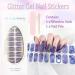 Gel Nail Strips Gel Nail Stickers - 20 Stickers Gel Nail Wraps Soft Self Upgrade Full-Cured Gel Nail Strips Adhesive Gel Nail Stickers Lasting for 15 Days Gel Nail Strips No Need UV/LED Lam(37-Blue) - Buy Online on GoSupps.com