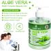 FRO Pure Aloe Vera Gel 100% Natural & Organic | Soothing & Hydrating | No Sticky Residue | 500ml Pack (1) | Gluten-Free, Cruelty-Free - Buy Online on GoSupps.com
