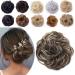 SEGO Hair Extensions Hair Extension Thick Hair Tie Updos Bun Updo Wavy Natural