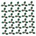 GRIRIW 100pcs Wrapping Hair Bows Dreses Vase Sew on Badge Sew on Applique Patches Red Berries Berry Green Size 2