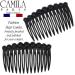 Camila Paris CP2869/2 Small Rounded Black French Twist Hair Comb - Strong Hold Hair Clip for Women - Made in France - Buy Online on GoSupps.com