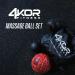 4KOR Fitness Ultimate Massage Balls - Deep Tissue Trigger Point Release Tools for Back, Shoulders & Feet - Muscle Massager Kit with Enhanced Grip - 4.75 and 3.2 Fireball Set - Buy Online on GoSupps.com