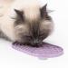 Lucybalu Zenpad Slip mat for cats |Cats leak mat |Slow feeder for cats |Cats Slip mat made of food -safe silicone |Silicone mat for licking for cats |Ros pink