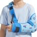 Kids Arm Shoulder Sling with Waist Strap Immobilizer Brace Support for Broken Arm Collarbone Elbow Wrist (Comfort Version Left XXS 19-23.5 inch) XXS Kids Comfort-Left hand