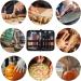 Wood Carving Tools Set with 6pcs SK2 Carbon Steel Knives - Beginner's Kit for Spoon, Bowl, Cup Woodwork | Detail and Hook Carving Knife with Round Handle Design (10pcs) - Buy Online on GoSupps.com