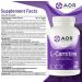 AOR - L-Carnitine 500mg 120 Capsules Pure L-Carnitine Tartrate Supports Energy Metabolism Muscle Recovery & Athletic Performance Promotes Fitness Goals L-Carnitine Capsules for Active Lifestyle - Buy Online on GoSupps.com